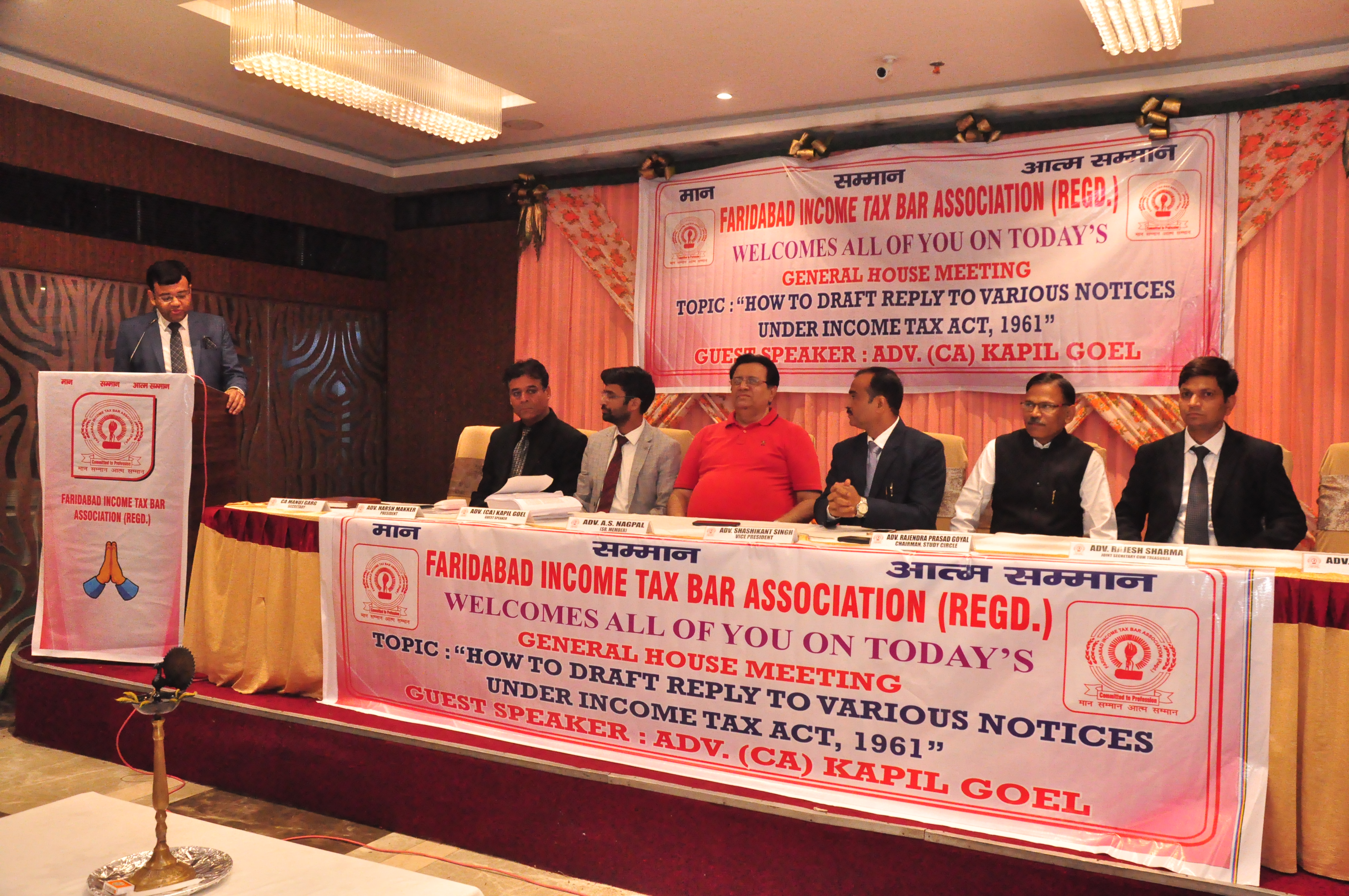 Seminar-1 Guest Speaker CA Kapil Goel 9 July 2022 – Faridabad Income Tax Bar Association