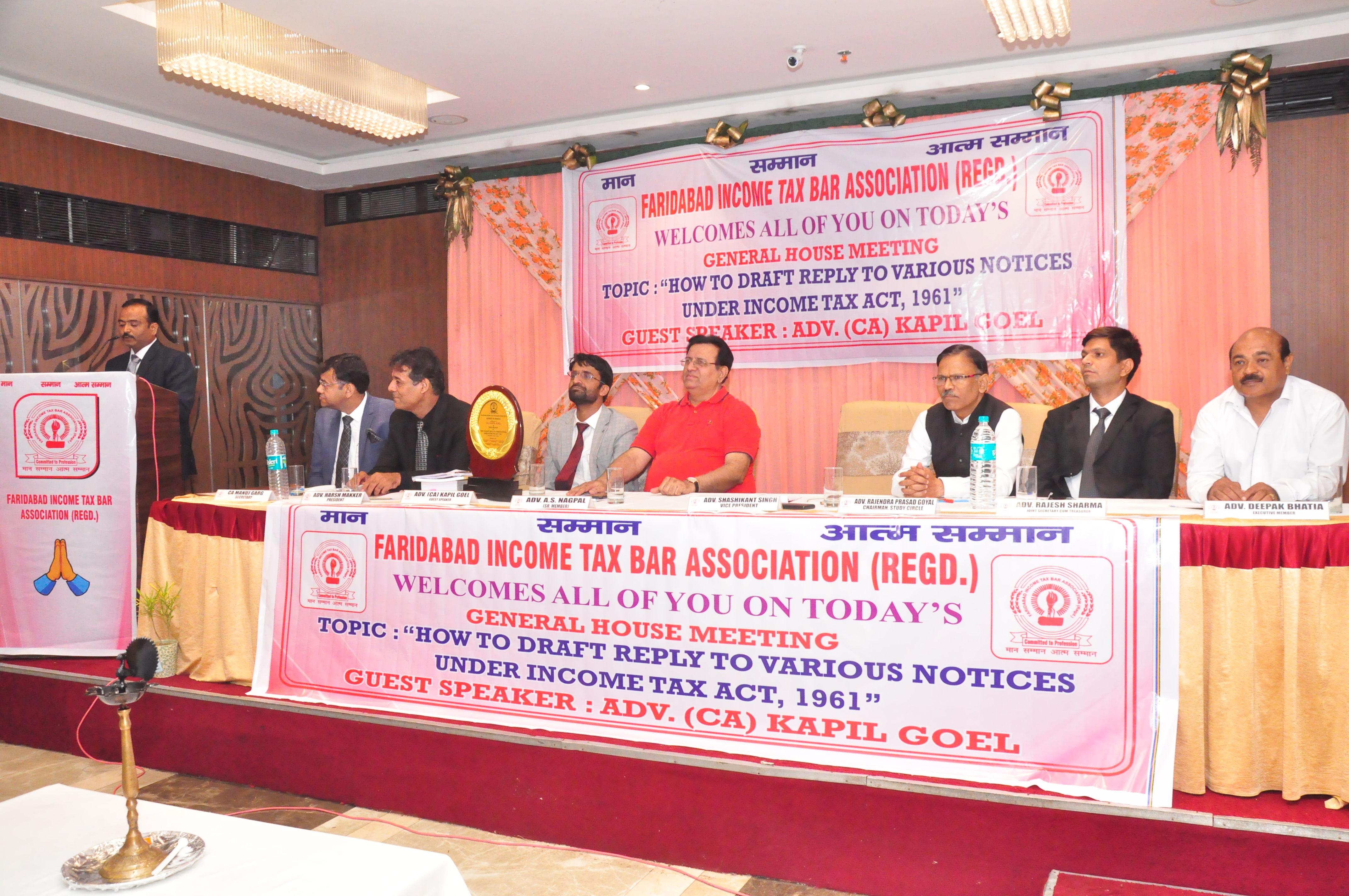 Seminar-1 Guest Speaker CA Kapil Goel 9 July 2022 – Faridabad Income Tax Bar Association